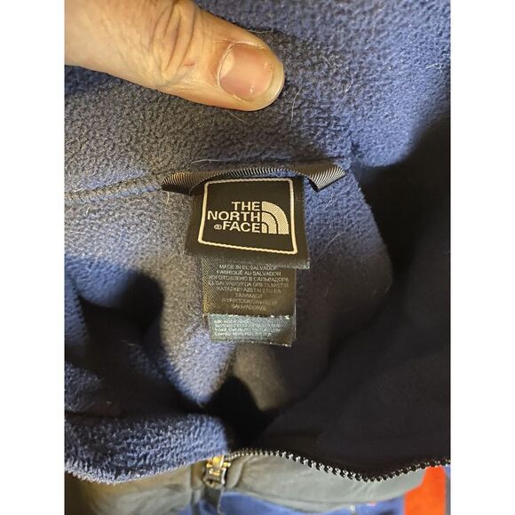 The North Face Blue Fleece Zip Up Jacket - Size Boys Xl - Picture 3 of 4